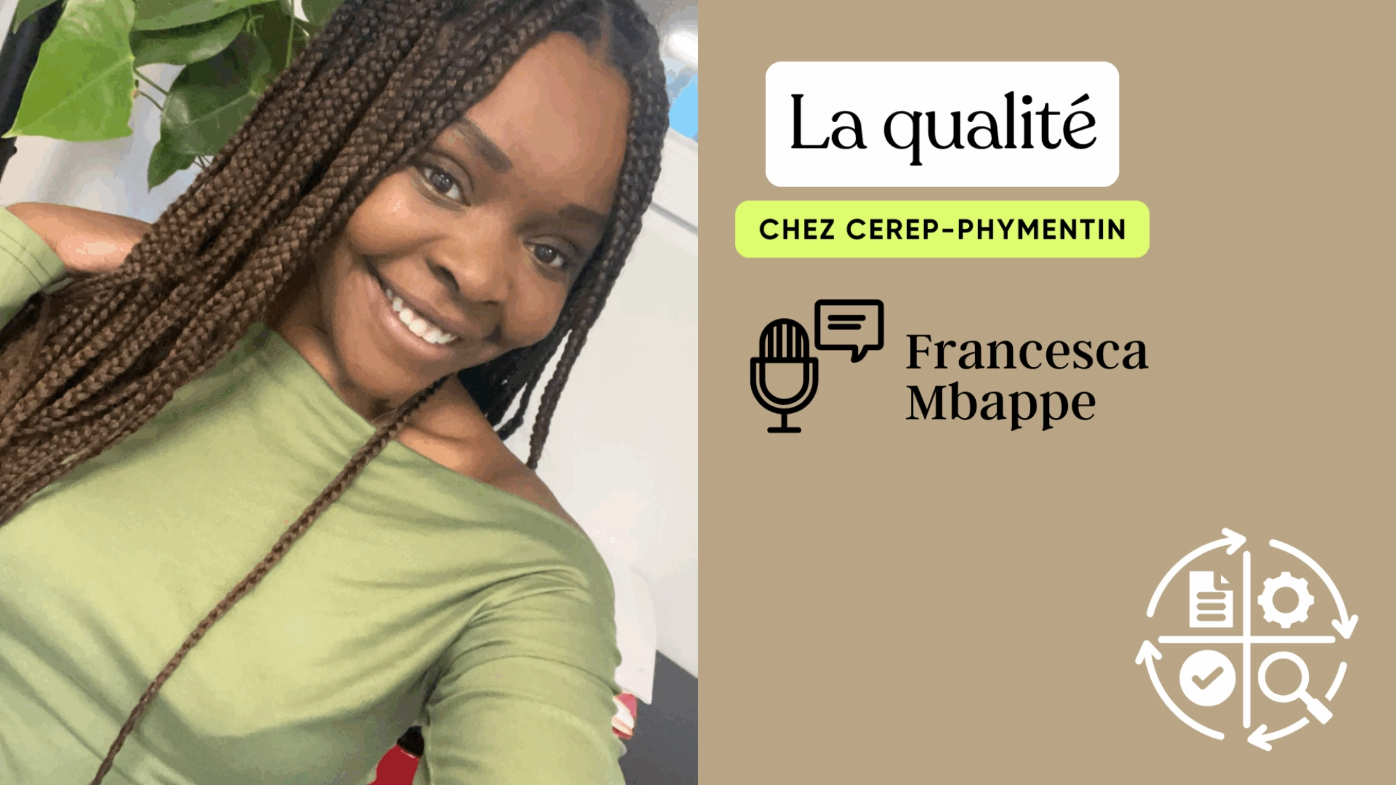 Francesca Mbappe, chargée de mission Qualité et SI