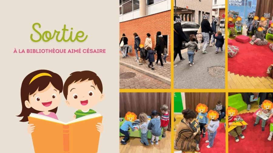 Sortie à la bibliothèque Aimé Césaire