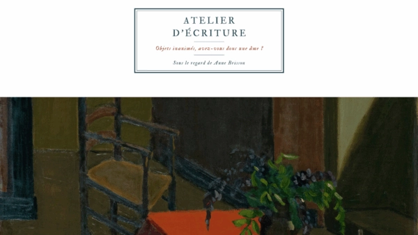 Atelier d&rsquo;écriture en présence de Bernard Golse